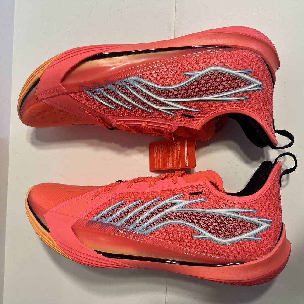 Li Ning Basketball Shoes Size 13 Sonic XIII Pink New With Box - Picture 8 of 11